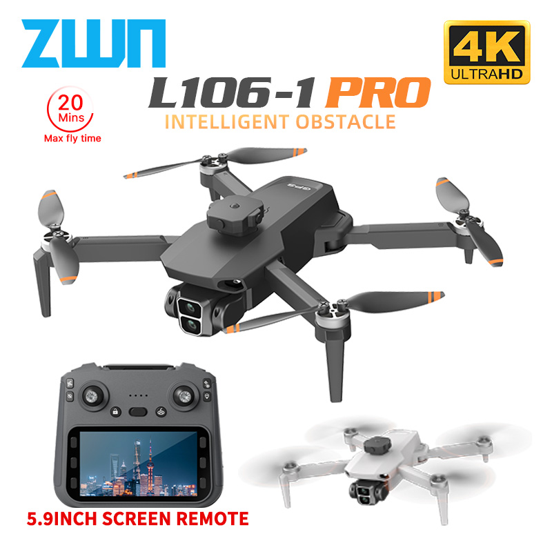 Drone Multispectral - L106-1PRO GPS Drone Profissional Com Tela
